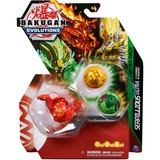 Spin Master Bakugan Evolutions Starter Pack mit 3 Bakugan, Geschicklichkeitsspiel Ultra Pyrus Serpillious, Basic Ventus Hydorous, Basic Aurelus Pegatrix