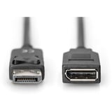 Digitus DisplayPort 1.2 Verlängerungskabel, Stecker > Buchse schwarz, 2 Meter
