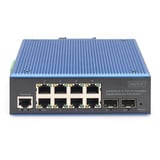 Digitus Industrieller 8+2-Port L2 managed Gigabit Ethernet PoE Switch 
