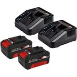 EINHELL Akku-Rasenmäher GE-CM 36/36 Li rot/schwarz, 2x Li-Ionen Akku 4,0Ah