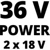 EINHELL Akku-Rasenmäher GE-CM 36/36 Li rot/schwarz, 2x Li-Ionen Akku 4,0Ah