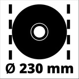 EINHELL Winkelschleifer TE-AG 230 rot/schwarz, 2.350 Watt