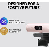 Logitech Brio 500, Webcam rosa/schwarz, Rose