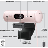 Logitech Brio 500, Webcam rosa/schwarz, Rose