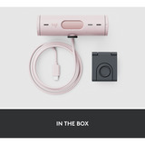 Logitech Brio 500, Webcam rosa/schwarz, Rose