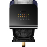 Panasonic Heißluftfritteuse NF-CC600AXE schwarz/dunkelblau, 1.450 Watt, Korb 6 Liter, mit Sichtfenster