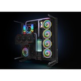 Thermaltake Riing Quad 14 RGB Radiator Fan TT Premium Edition Single Fan Pack, Gehäuselüfter schwarz, Single Pack, ohne Controller, 140 mm