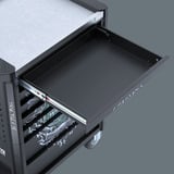 Wera 9706 Tool Rebel Werkstattwagen Stainless 2, mit Bestückung, Werkzeugwagen schwarz/silber, 191-teilig, im exklusiven Tool Rebel Design