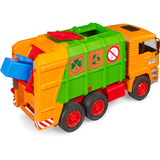 bruder MAN TGA Müll-LKW Hecklader, Spielfahrzeug orange