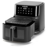 nutribullet Heißluftfritteuse CRISPLITE VISION schwarz/silber, 2.000 Watt, Korb 8 Liter, mit Sichtfenster