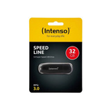 Intenso Speed Line 32 GB, USB-Stick schwarz, USB-A 3.2 Gen 1