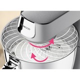 Kenwood Titanium Chef Baker Küchenmaschine KVC85.124SI silber, 1.200 Watt, integrierte Waage, Timer, Patisserie-Set, Mixaufsatz