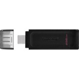 Kingston DataTraveler 70 256 GB, USB-Stick schwarz, USB-C 3.2 (5 Gbit/s)