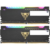 Patriot DIMM 16 GB DDR4-3600 (2x 8 GB) Dual-Kit, Arbeitsspeicher schwarz, PVSR416G360C0K, Viper Steel RGB, INTEL XMP