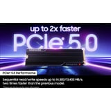 Samsung 9100 PRO Heatsink 4 TB, SSD PCIe 5.0 x4, NVMe 2.0, M.2 2280