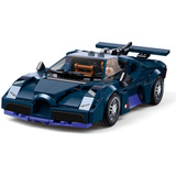 Sluban ModelBricks Dunkelblauer Sportwagen, Konstruktionsspielzeug 
