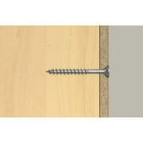fischer Spanplattenschraube PowerFast II 6,0x90 Senkkopf TX 100 Stück, mit Teilgewinde, Edelstahl A2