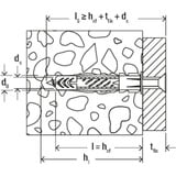 fischer Universaldübel UX 8x50 hellgrau, 100 Stück