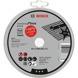 Bosch Trennscheibe Standard for Inox - Rapido, Ø 125mm 10 Stück, Bohrung 22,23mm, WA 60 T BF, gerade