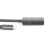 Digitus Aktives USB 3.2 Gen 1 Verlängerungskabel, USB-C Stecker > USB-C Buchse schwarz, 10 Meter, Repeater Kabel