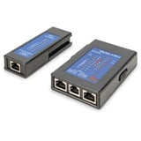 Digitus Einseitiger Kabeltester für RJ45 Netzwerkkabel schwarz, mit Schutzkoffer