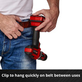 EINHELL Power X-Change Akku-Bohrschrauber TE-CD 18/40 Li-Solo, 18Volt rot/schwarz, ohne Akku und Ladegerät