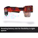 EINHELL Power X-Change Akku-Winkelbohrschrauber TE-AD 18 Li - Solo, 18Volt rot/schwarz, ohne Akku und Ladegerät