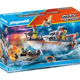 PLAYMOBIL 70140 City Action - Seenot: Löscheinsatz mit Rettungskreuzer, Konstruktionsspielzeug