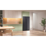 SAMSUNG RS70F65QEFEF, Side-by-Side edelstahl (dunkel), AI Energy Mode