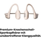 Shokz OpenRun Pro, Kopfhörer beige, Bluetooth, IP55