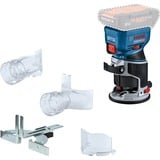 Bosch Professional Akku-Kantenfräse GKF 18V-8 Professional solo, 18Volt, Oberfräse blau/schwarz, ohne Akku und Ladegerät, in L-BOXX