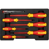 Bosch Professional VDE Schraubendreher-Set TX Professional, 7-teilig rot/gelb, 6 VDE-Schraubendreher, Phasenprüfer SL3