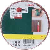 Bosch Schleifblatt-Set für Exzenter-Schleifer, 25-teilig P80 / 120 / 240