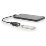 Digitus USB 2.0 Adapter, Micro USB Stecker 90° > USB-A Buchse schwarz, 15cm, OTG Funktion (On-The-Go), rechts abgewinkelt