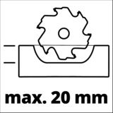 EINHELL Akku-Flachdübelfräse TE-BJ 18 Li - Solo, 18Volt, Nutfräse rot/schwarz, ohne Akku und Ladegerät