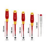 EINHELL Elektriker-Schraubendreher-Set VDE, 5-teilig rot/gelb