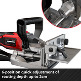 EINHELL Power X-Change Akku-Flachdübelfräse TE-BJ 18 Li - Solo, 18Volt, Nutfräse rot/schwarz, ohne Akku und Ladegerät