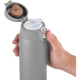 Emsa TRAVEL MUG light Thermobecher 0,4 Liter silber, Flip-Deckel