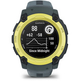 Garmin Instinct E, Smartwatch dunkelgrau/limette, 40 mm, Silikon-Armband