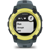 Garmin Instinct E, Smartwatch dunkelgrau/limette, 40 mm, Silikon-Armband