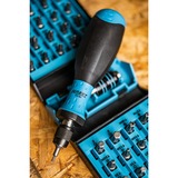 Hazet Einsteck-Bithalter 810BH, Schraubendreher schwarz/blau, Rutschfester HAZET-3-Komponenten-Griff