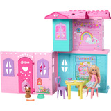 Mattel Barbie aufklappbares Chelsea Pop-Up-Haus, Spielgebäude 