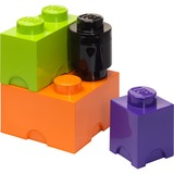 Room Copenhagen LEGO Speicherbaustein Multi Pack 4er, Aufbewahrungsbox orange, Gr. L