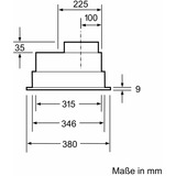 Siemens LB55566 iQ300, Dunstabzugshaube silber, 53 cm