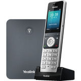 Yealink W76P, VoIP-Telefon schwarz/silber, Basisstation mit Mobilteil