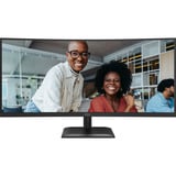 AOC CU34E4CV, LED-Monitor 86.4 cm (34 Zoll), schwarz, WQHD, VA, HDMI, DP, USB-C, KVM, USB-Hub, 120Hz Panel