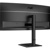 AOC CU34E4CV, LED-Monitor 86.4 cm (34 Zoll), schwarz, WQHD, VA, HDMI, DP, USB-C, KVM, USB-Hub, 120Hz Panel