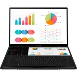 ASUS Zenbook Duo OLED (UX8406MA-QL308X), Notebook grau, Intel® Core™ Ultra 7 155H, Intel® Arc™ Graphics, 16 GB LPDDR5X, 1 TB (1 TB SSD), Windows 11 Pro 64-Bit