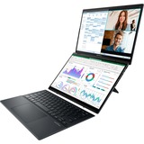 ASUS Zenbook Duo OLED (UX8406MA-QL308X), Notebook grau, Intel® Core™ Ultra 7 155H, Intel® Arc™ Graphics, 16 GB LPDDR5X, 1 TB (1 TB SSD), Windows 11 Pro 64-Bit