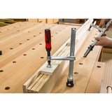 BESSEY Spannelement TWV16-20-15-2K, Zwinge silber/rot, stufenlos verstellbare Ausladung